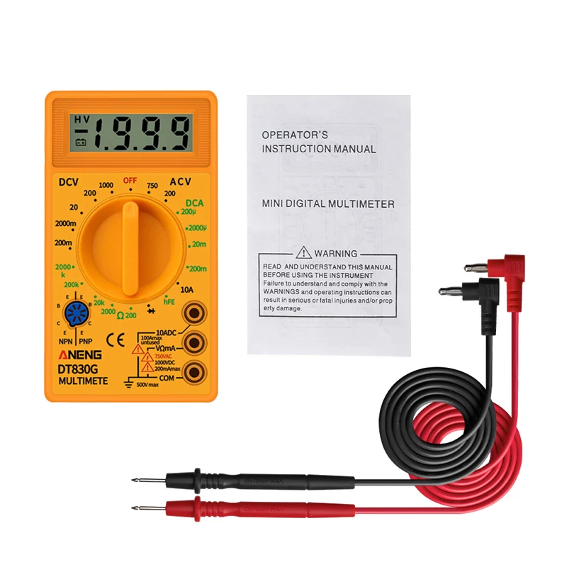 

Digital Multimeter Entry-level Voltage Indicator Ammeter Voltmeter Electrician Home Circuit Tester Tester
